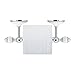 MODONA Toilet Paper Holder - White Porcelain & Chrome - Arora Series - 5 Year Warrantee