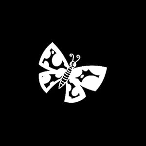 SHMAZ 15 Cm * 13.2 Cm Nifty Vlinder Delicate Decal Auto Sticker Zwart/Zilver