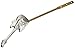 Guitar Toilet Flush Handle -Satin Pewter- Front Mount