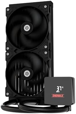 LIQMAX IV 240mm AIO CPU Wasserkühlung|Dual Chamber|TDP 360W+|Intel LGA 1851/1700/115x/2066| AMD AM5/AM4 |Digital Anzeige |2x 120 PWM Performance Flow Fan|ELC-LMIV240-SF