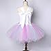HJTT Girls Unicorn Costume Pastel Flowers Toddler Kids Princess Tutu Dress Up Clothes for Halloween Birthday Party Outfit