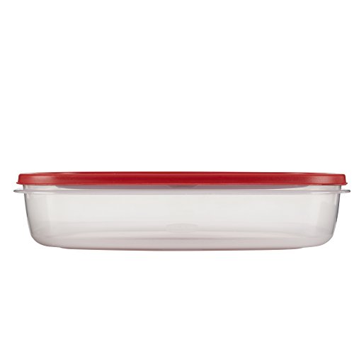 Rubbermaid Easy Find Lids Food Storage Container, 1.5 Gallon, Racer Red 1777163