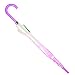 Kung Fu Smith Auto Open Clear Flowers Bubble Dome Umbrella for Girls, Cute Umbrella for Rain