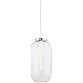 Hudson Valley Lighting Bennett - 1-Light B Pendant - Polished Nickel Finish - Clear Glass