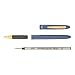 Words Metallic Navy Blue Ceramic Ball Pen - 0.5mm - Writing Color: Black