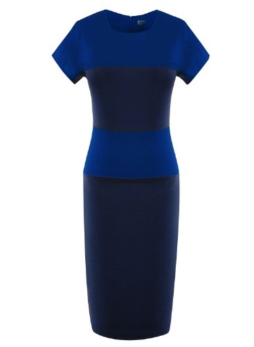 Miusol Women's Block Striped Bodycon Pencil Dress
