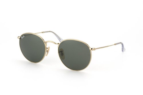 Ray-Ban ROUND METAL - ARISTA Frame CRYSTAL GREEN Lenses 47mm Non-Polarized