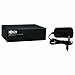 Tripp Lite 4-Port VGA Splitter with Signal Booster, High Resolution Video 350MHz, 2048x1536 (HD15 M/4xF)(B114-004-R) , Black