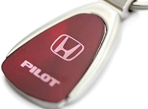 DanteGTS Honda Pilot Logo Burgandy Tear Drop Key Chain (Certified Refurbished)