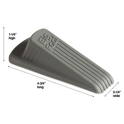 MAS00941 - Big Footreg; Doorstop, Gray, 2w x 4 1/2l x 1 1/4h