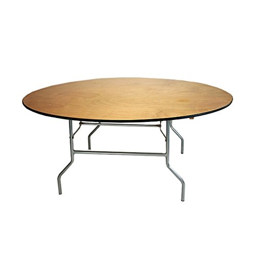 Advanced Seating Round Wood Folding Table, 36-Inch