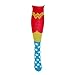 BioWorld Wonder Woman Knee High Shiny Red Caped Socks