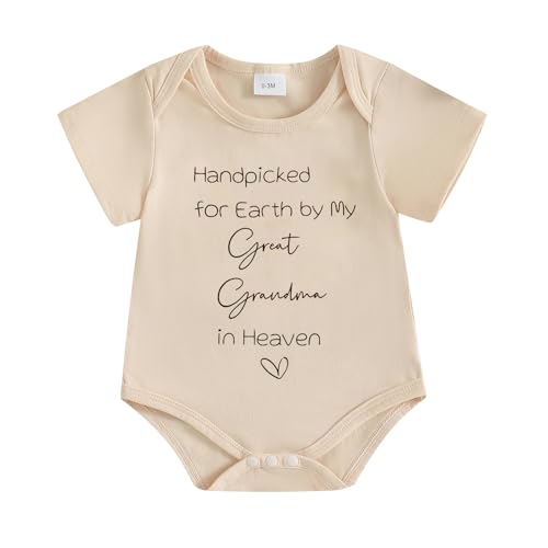 Merqwadd New Baby Announcement Bodysuit Handpicked for Earth Pregnancy Announcement for Family