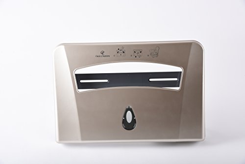 Toilet Seat Cover Dispenser by Oasis Creations â€“ Wall Mount â€“ Heavy Duty Commercial or Residential â€“ Gold