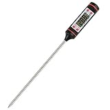 Less Like Instant Read Food Thermometer Digital Cooking Meat Thermometers with Long Probe, LCD Screen, Anti-Corrosion, Best for Grill, Food, Meat, Candy, BBQ, Milk, and Bath Water