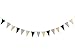 Golden Black Triangle Banner Decorations Pennant Bunting Signs Decoration for Birthday Gatsby Party Nursery Anniversary Graduation Decor Supplies 15pcs 10 Feet