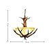 Antler Chandelier Retro Resin Antler Lamp 16.5 inches Diameter 16.9 inches High Ceiling Antler Chandelier Used in Bedrooms, Restaurants, Bars, Cafes, Etc