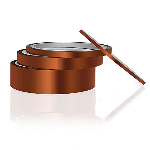 ELEGOO High Temp Tape, 4 Pack Polyimide High Temperature Resistant Tape