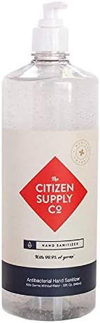 The Citizen Supply Co. - Gel desinfectante para manos - Grado médico - Contiene 70% de alcohol etílico - Mata el 99,99% de Ger