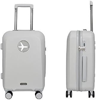 MACARON TRAVEL BAG 20 (VAGS9011) 20-Inch Expandable Spinner Carry On Luggage GRAY