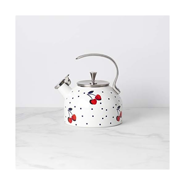 Kate Spade Vintage Cherry Dot Tea Kettle, 3.70 LB, Multi The Home Kitchen Store
