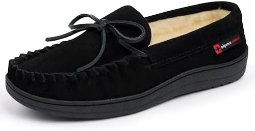 Amazon.com | Alpine Swiss Sabine Womens Moccasin Slippers Genuine