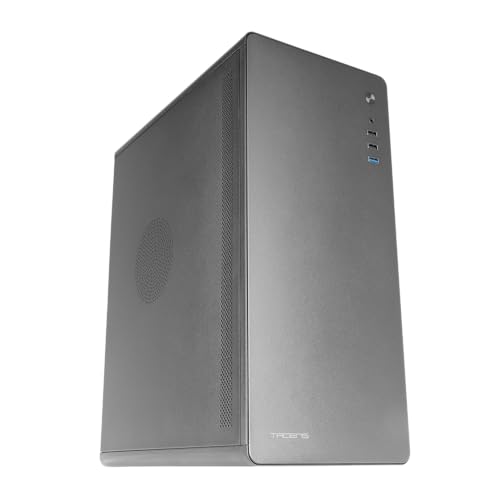 Mars Gaming TACENS 2ENSIS, ATX PC Case, Full Metal Design, Ultra-Rugged Robust Construction, Semi-Tower with 120mm FDB Ultra-Quiet 120mm Fan, USB 3.0, Black