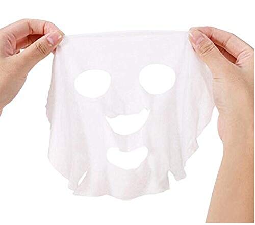 100Pcs Disposable White Compress Mask Portable Non-woven Facial Masque DIY Skin Care Masque Tablet Soak Wrapped Masks Face Lotion Sheet Make Up Beauty for Women Lady Girls