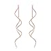 Acefeel Fresh Style Exquisite Threader Dangle Earrings Curve Twist Shape for Women's Gift E159