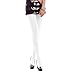 HDE Womens Solid Gradient Color Stockings Opaque Microfiber Footed Tights,XS-M,White
