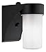 Lithonia Lighting OSC 13F 120 P LP BL M6 Outdoor Cylinder Wall Light with Dusk to Dawn Photocell, Black primary