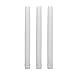 GiveU 9 Inches Ivory Melted Led Taper Candles with Remote,Battery Operated Candlestick Sets,Pack of 6 (JA12001-S3U)