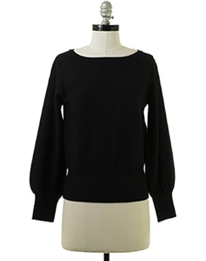 Couture Pintuck Pullover in Black