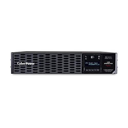 CyberPower PR3000RTXL2U Smart App Sinewave UPS System, 3000VA/3000W, 9 Outlets, 2U Rack/Tower