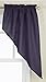 Lorraine Home Fashions Ribcord Swag Pair, 54-Inch x 38-Inch, Navy