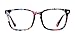 TIJN Unisex Stylish Non-Prescription Eyeglasses Glasses Clear Lens Square Eyewear Multi Floral