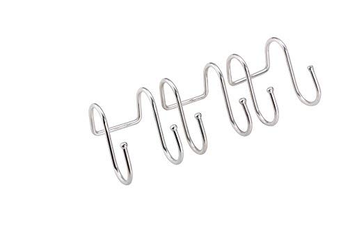Pro Chef Kitchen Tools Double Utility Hooks - Dual S Hook 10 Pack Set - Hanging S Shaped Heavy Duty Metal Hooks for Outdoor Garage Home Storage Organization - Fits Utensil Rack Rails - Pot Hanger Bar - Thumbnail 4
