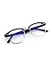 CGID CT56 Horn Rimmed Blue Light Blocking Glasses,Better Sleep,Anti Glare Fatigue Blocking Headaches Eye Strain,Great for Cell Phone Readers