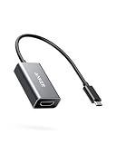 Anker USB C to HDMI Adapter, Aluminum Portable USB C Hub, Supports 4K 60Hz, for MacBook Pro 2018/2017/2016, iPad Pro 2018, Chromebook, XPS, Galaxy S10/S9/S8, and More (Space Grey)