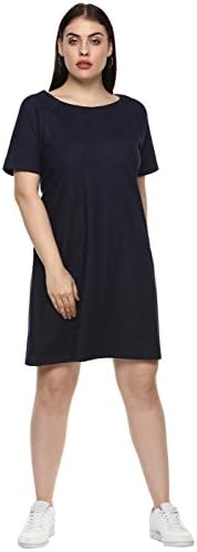 Lastinch Plus Size Knee Length Denim Lycra A-line Dress (Size M - 8XL)