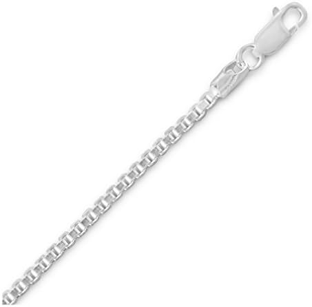 Sterling Silver Chain Bracelet, 7 inch long, 2mm 045 Gage Extra Heavy Box