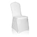 EMART White Chair Covers 100 Pcs Spandex Stretch Universal Standard Seat Slipcovers Fitted for Wedding Bulk, Party, Banquet and Holidays Celebration