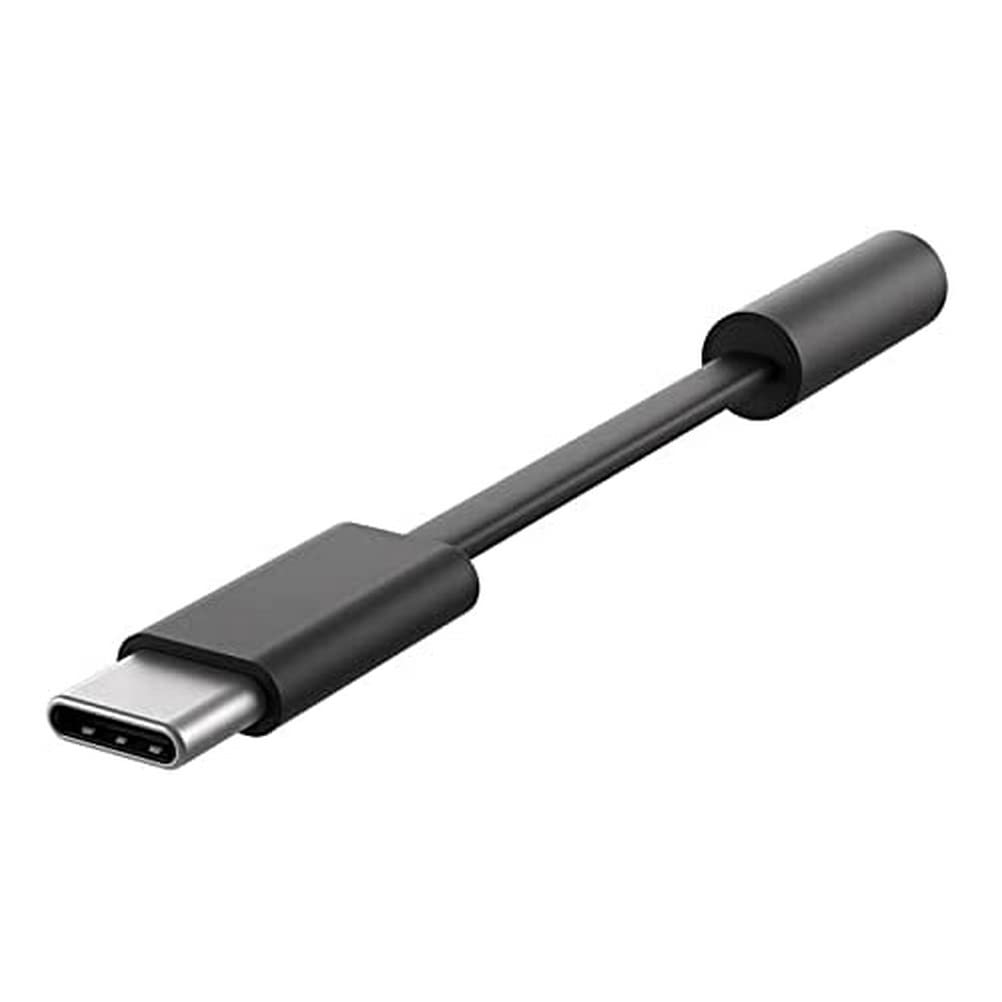 Microsoft LKZ-00002 mobile phone cable Black USB C to 3.5mm