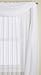 Editex Home Textiles Monique Sheer Window Panel, 55 by 63-Inch, White