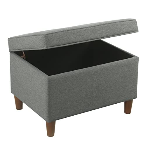 HomePop 24" Storage Ottoman, Gray (K7732-F2281-V), Large - Image 2
