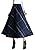 Lutratocro Women's Winter Plaid Swing Woolen High Rise Stylish Long Skirt