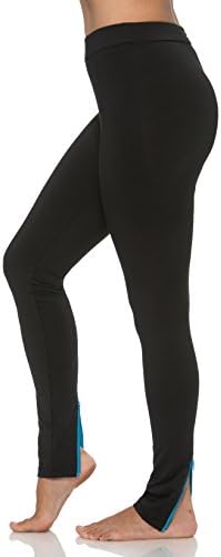 (1151) S2 Sportswear Womens Workout Pants with Media Pocket and Zipper Leg Opening in Blue Size: XL