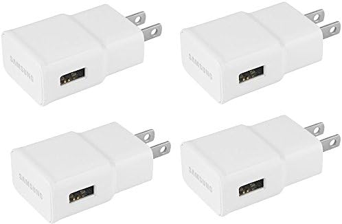 4 Samsung Galaxy Note 3 2A Travel Chargers (2 Pk) (White) (Non-Retail Packaging)