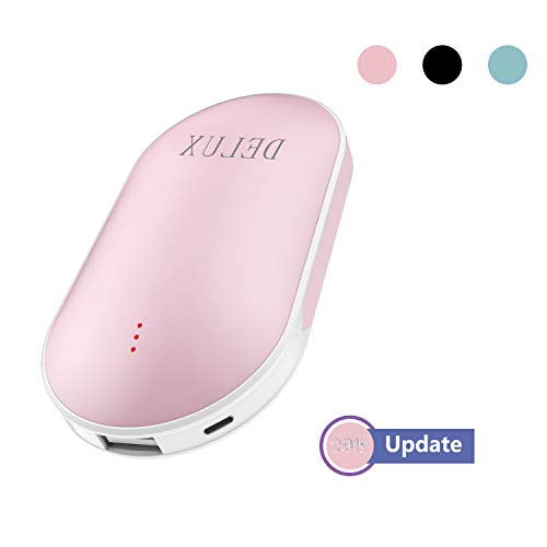 Delux Electronic Hand Warmers Rechargeable,5200mAh PowerBank USB Pocket Hand Warmer Portable Hand Heater, Great Solution for Raynaud Syndrome and Arthritis Sufferers, Best Gift in Cold Winter - Thumbnail 7
