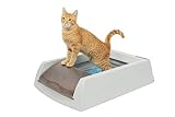 PetSafe ScoopFree Original Self-Cleaning Cat Litter Box - Automatic with Disposable Tray and Non-Clumping Crystal Litter - Taupe